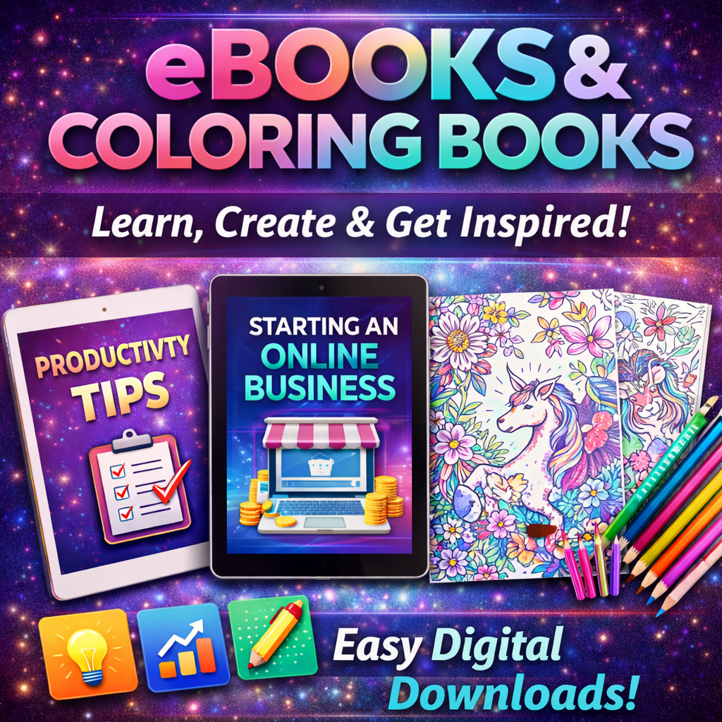 E-books and Coloring Books