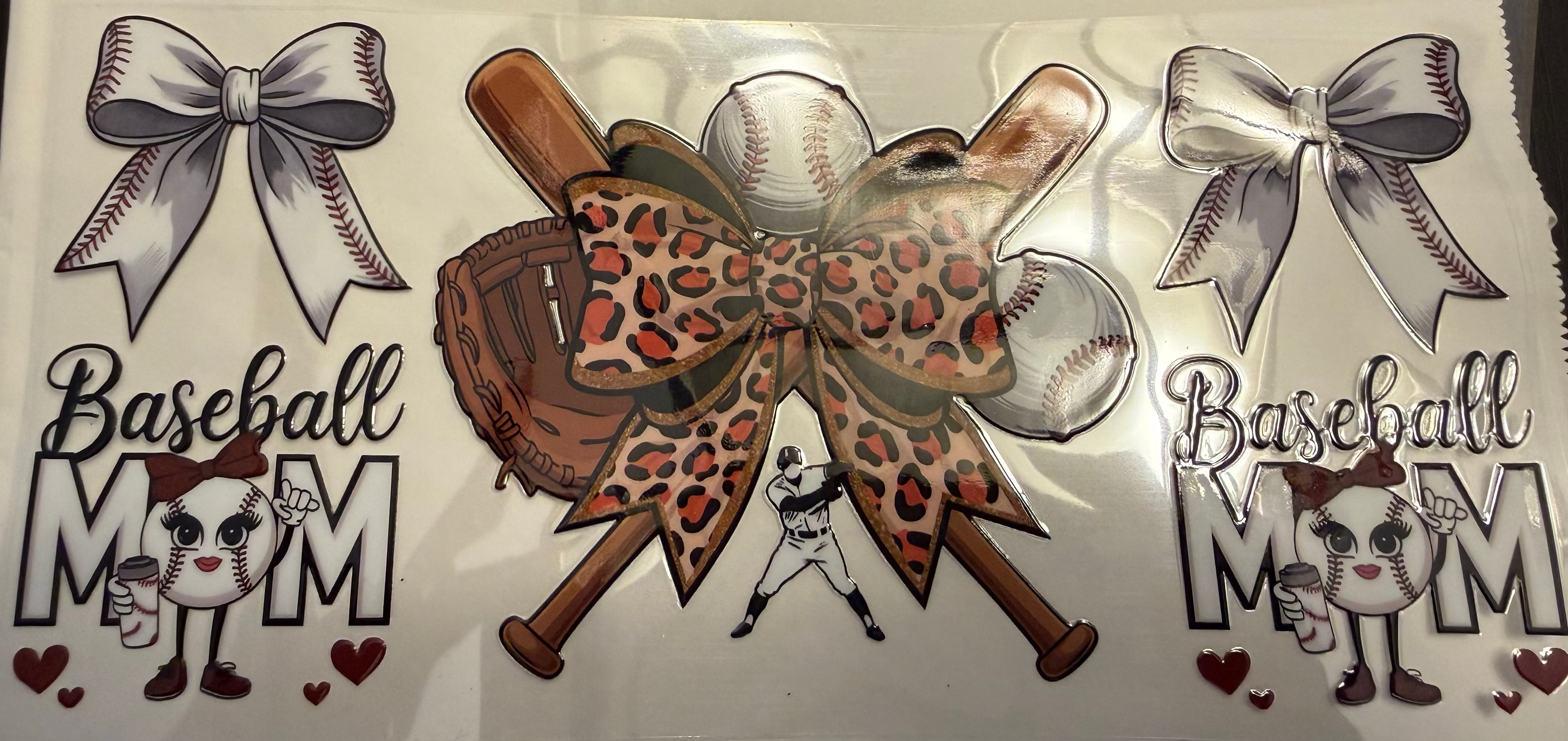 UV DTF Wrap-Baseball Mom