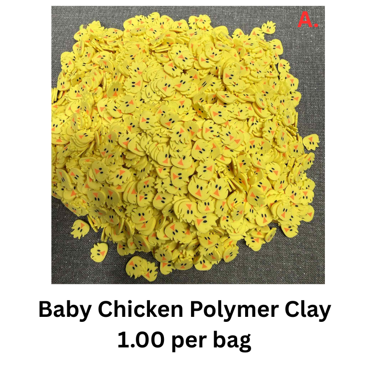 $1 Polymer Clay & Glitter Bags