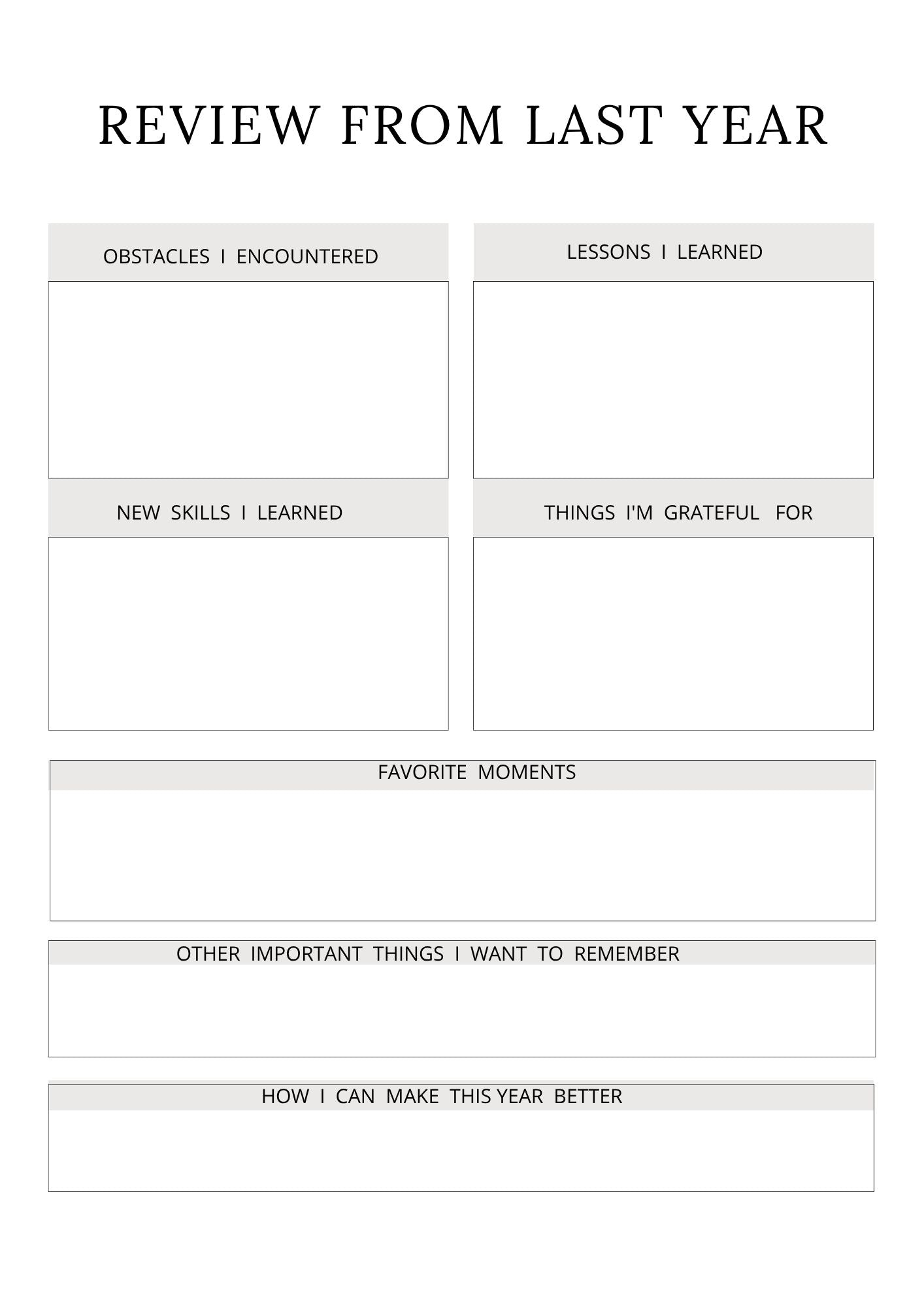 Personal Growth Planner