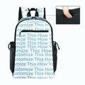 Custom All-Over Print Leisure Sports Backpack