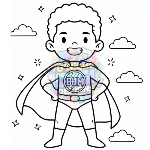 Black History Month Kids Coloring Book – Digital Download