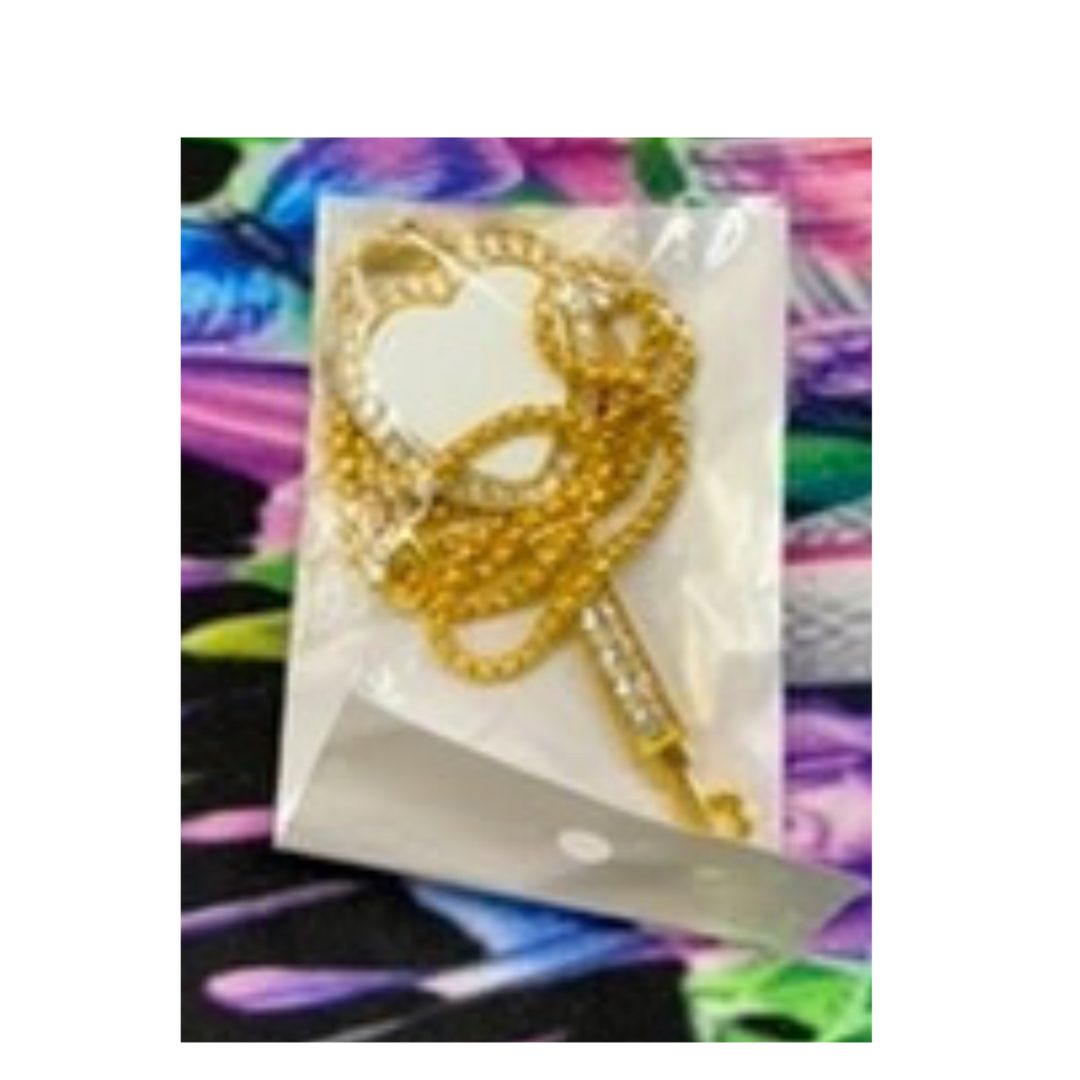 Sublimation Key Heart Necklace