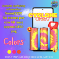 SS20 (5mm) Cyclone Circles Rhinestone Tumbler Template – 20oz