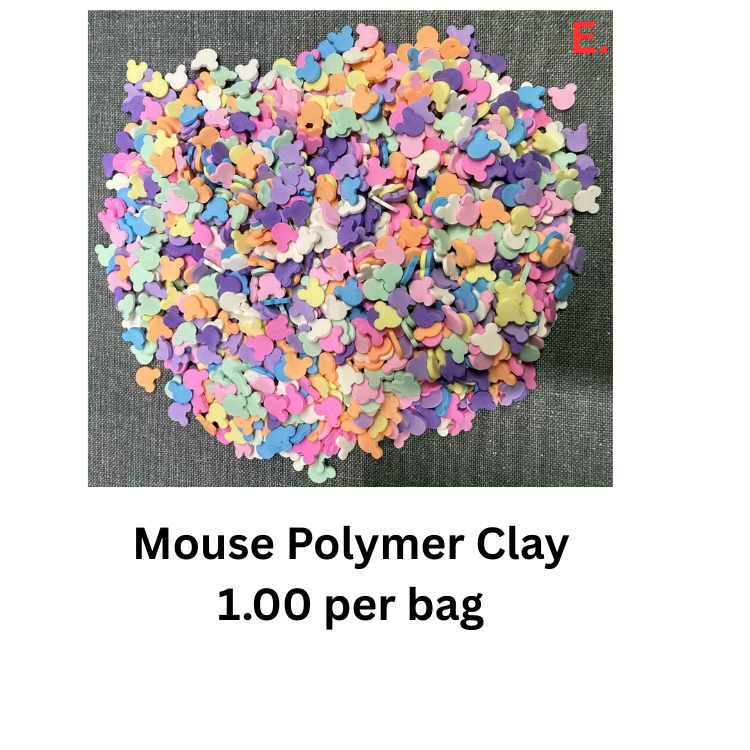 $1 Polymer Clay & Glitter Bags