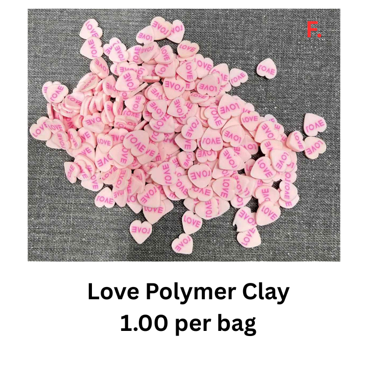 $1 Polymer Clay & Glitter Bags
