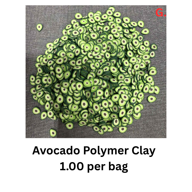 $1 Polymer Clay & Glitter Bags