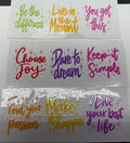 UV DTF Wrap (Mini-total 12)-Inspirtational