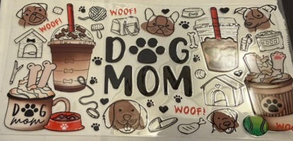 UV DTF Wrap-Dog Mom
