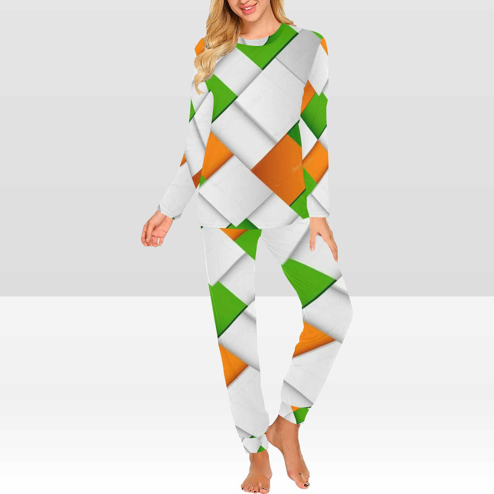 Women's All Over Print Pajama Set