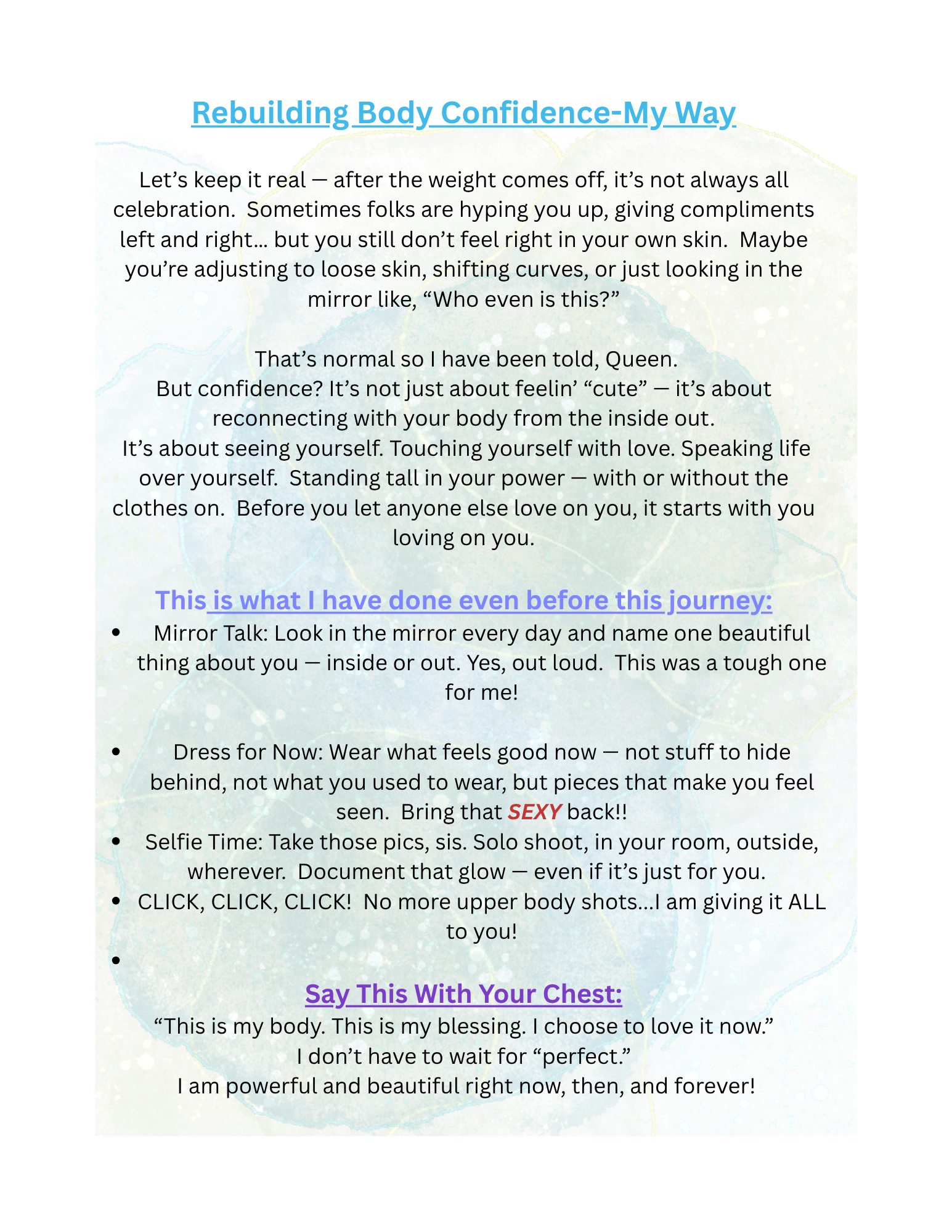 Through Her Bariatric Journey: She Rises