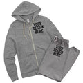 Cozy and Customizable 2-Piece Cotton Sweatsuit Set