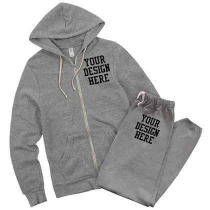 Cozy and Customizable 2-Piece Cotton Sweatsuit Set