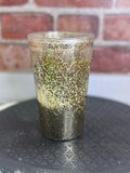 16 oz Acrylic Snow Globe Tumbler – Customizable and Sparkling!