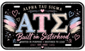 Alpha Tau License Plate