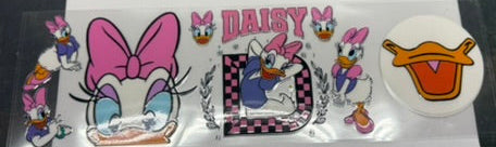Character UV DTF Wraps for 15oz Mugs