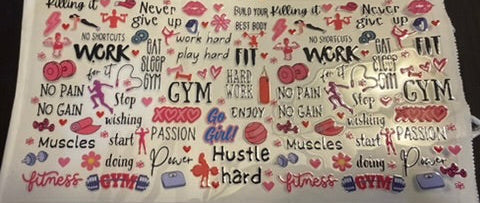 UV DTF Wrap-Gym Babe