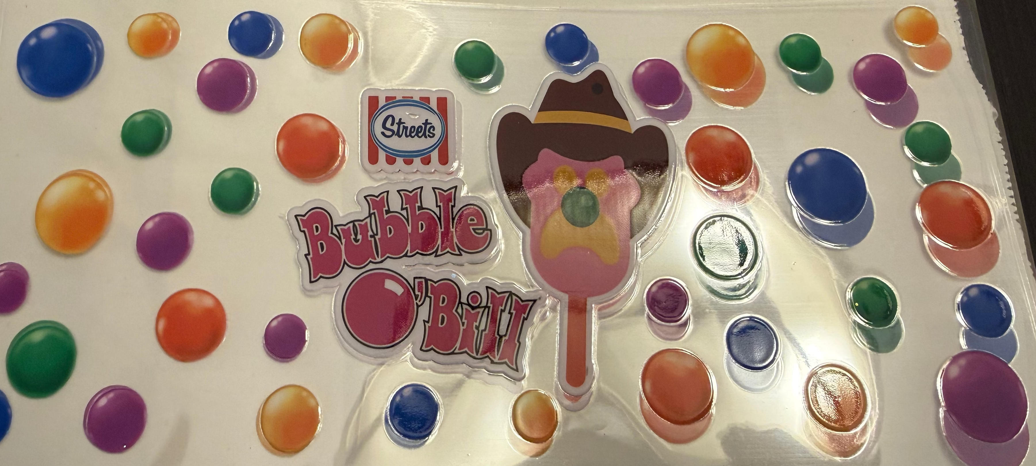 UV DTF Wrap- Bubble Bill