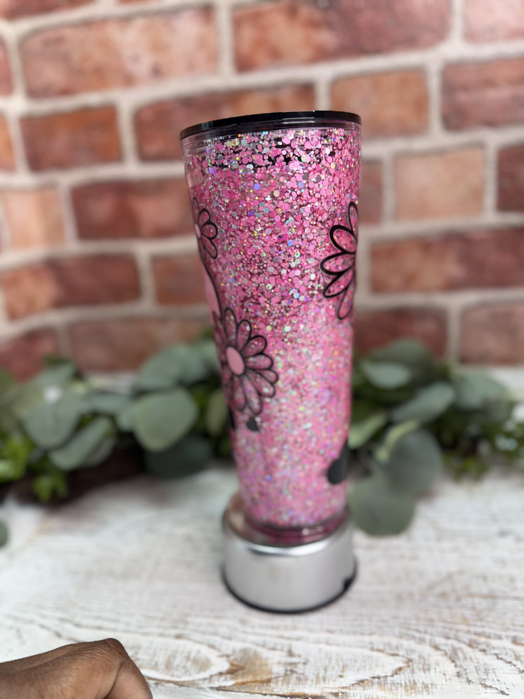 Pink FLower Tumbler