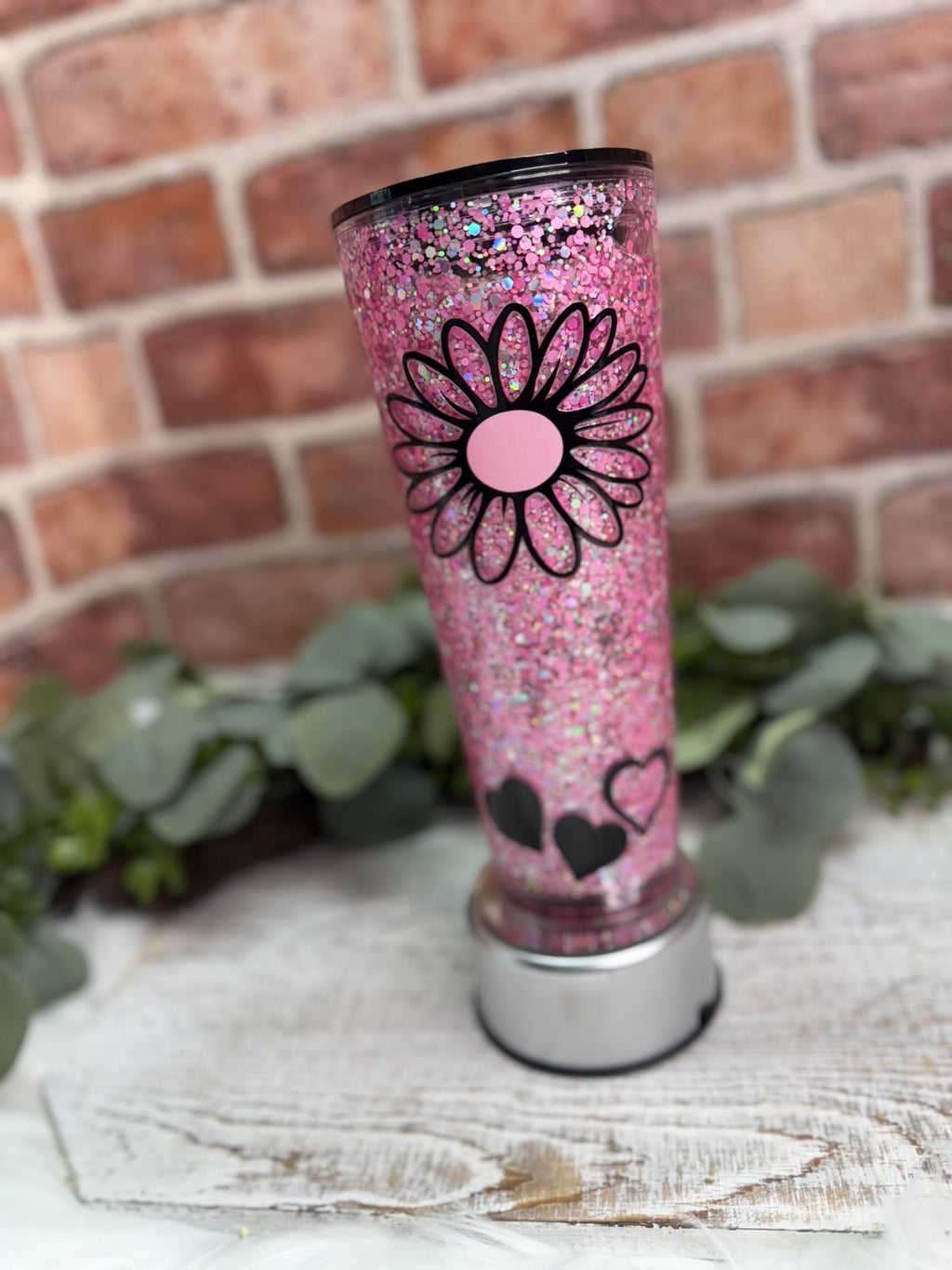 Pink FLower Tumbler