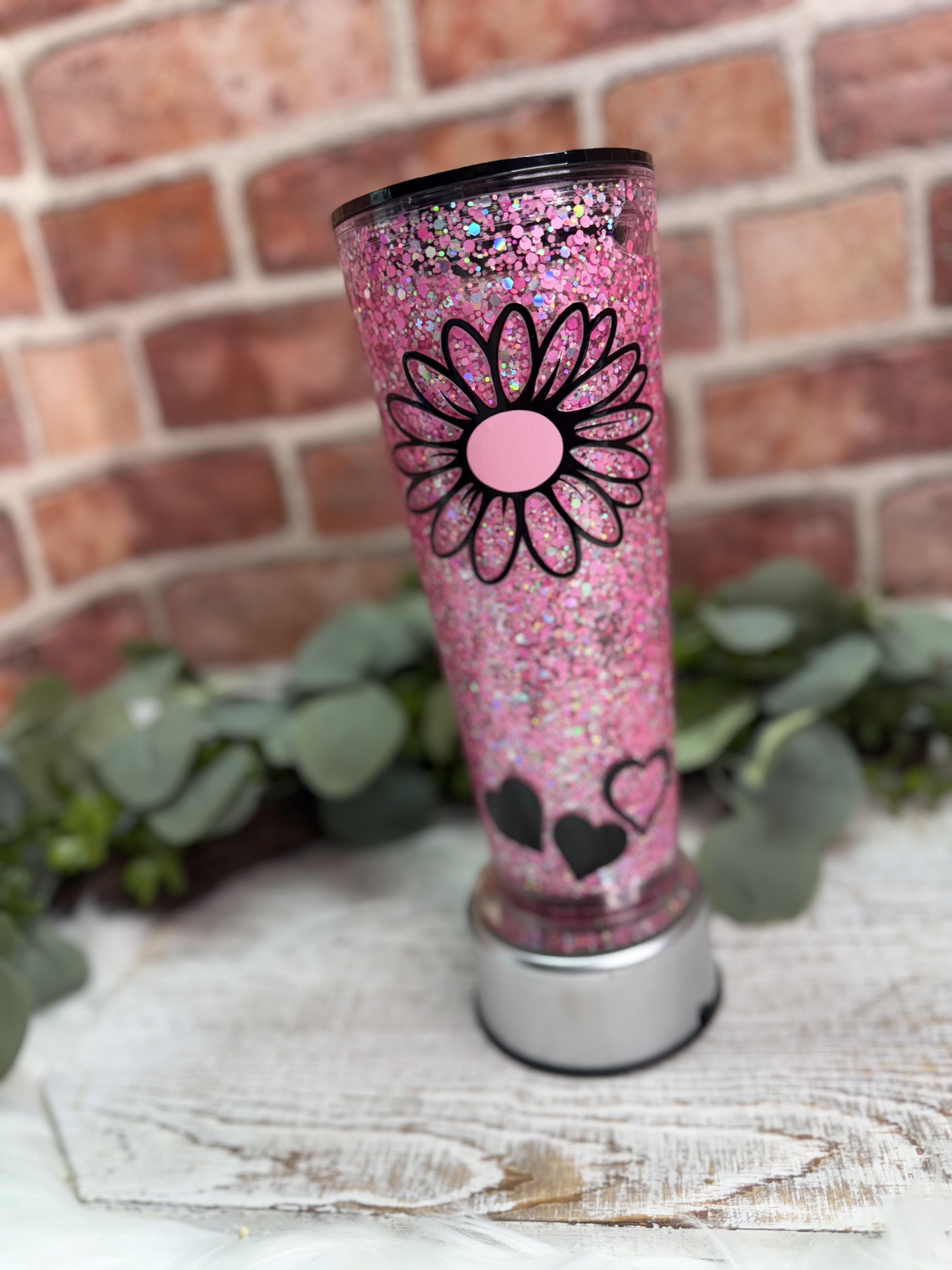 Pink FLower Tumbler