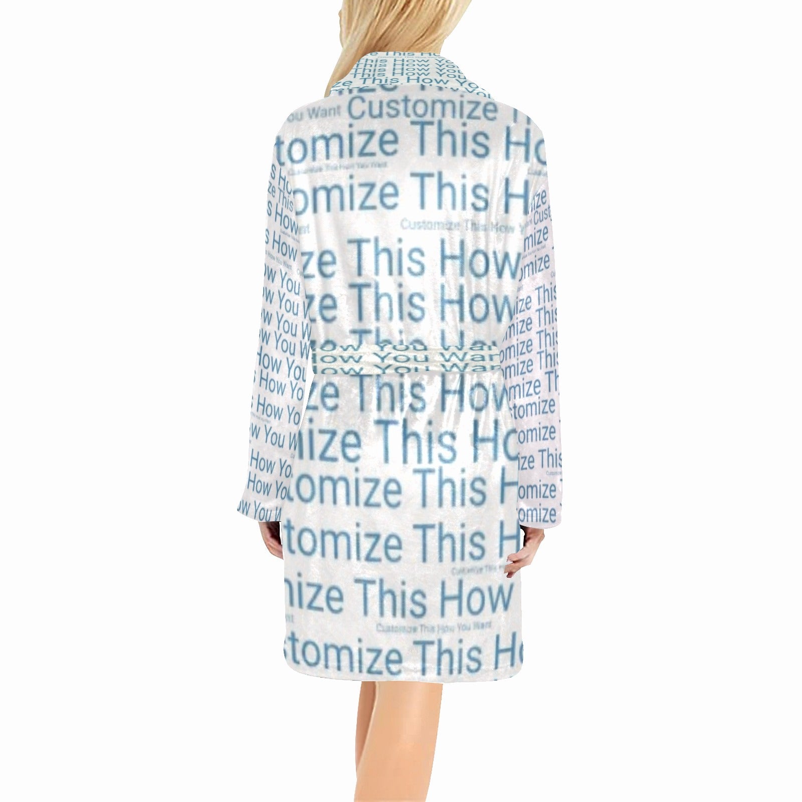 Women’s Custom All-Over Print Fleece Robe
