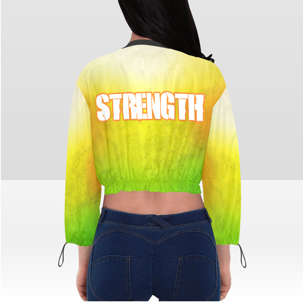Cropped Chiffon Jacket