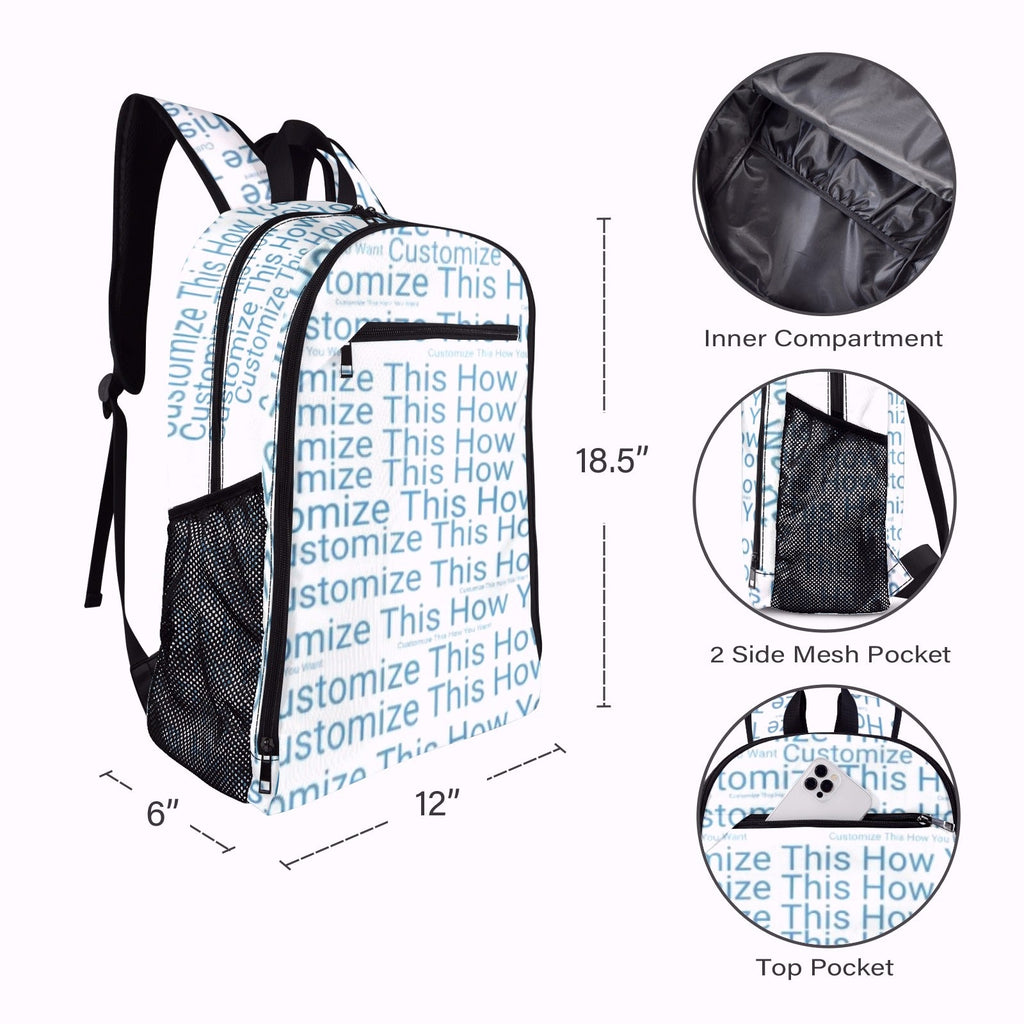Custom All-Over Print Leisure Sports Backpack