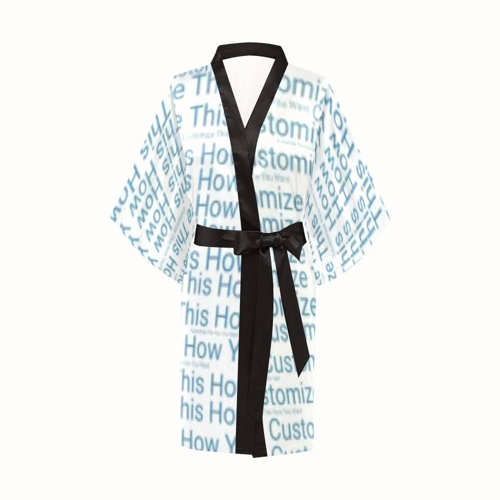 Women’s Custom Short Kimono Robe