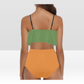 High Waisted Ruffle Bikini Set