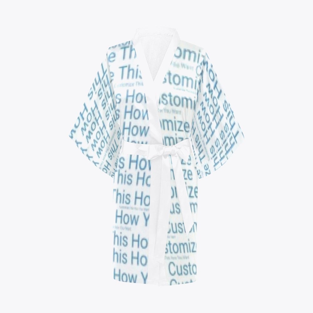 Women’s Custom Short Kimono Robe