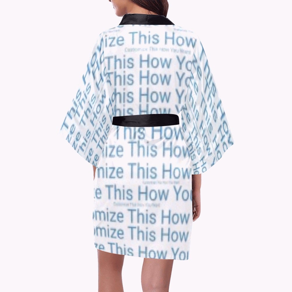 Women’s Custom Short Kimono Robe
