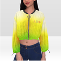 Cropped Chiffon Jacket