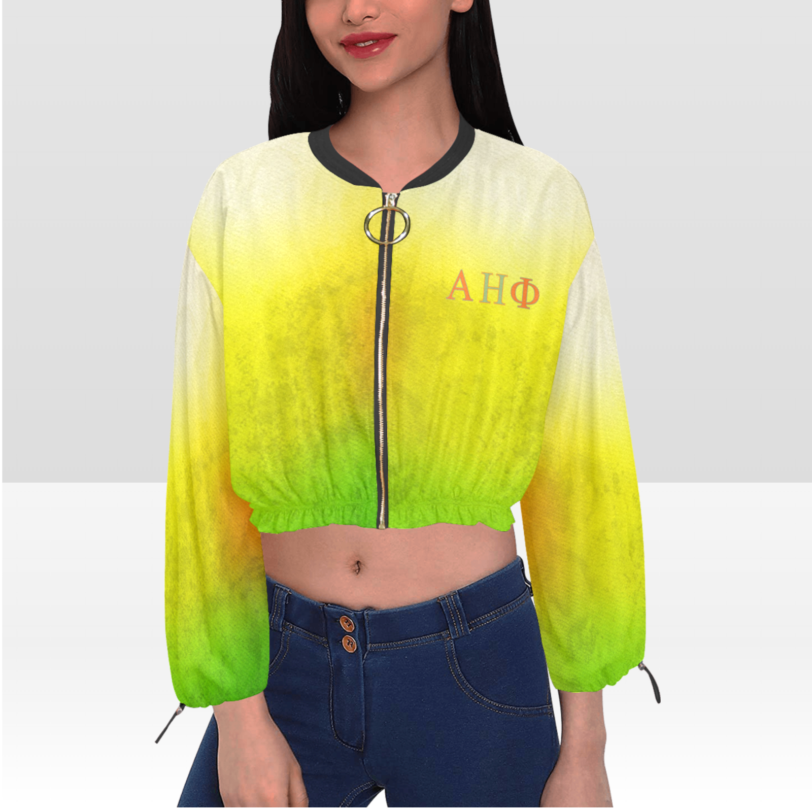 Cropped Chiffon Jacket