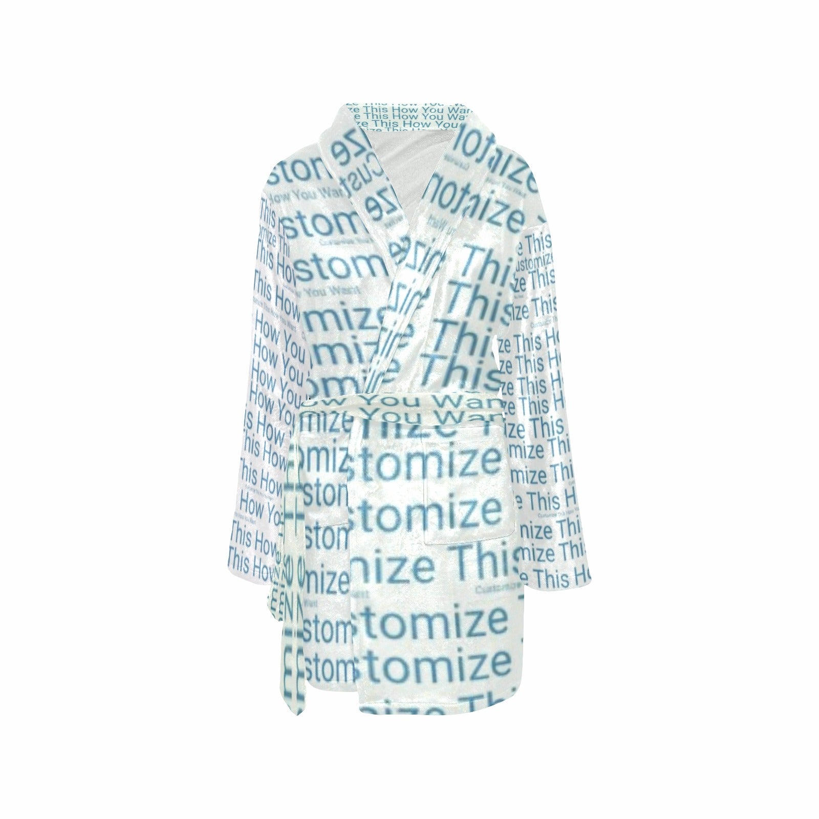 Women’s Custom All-Over Print Fleece Robe