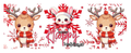 12 Christmas Sublimation Mug Wraps (Non-Editable)