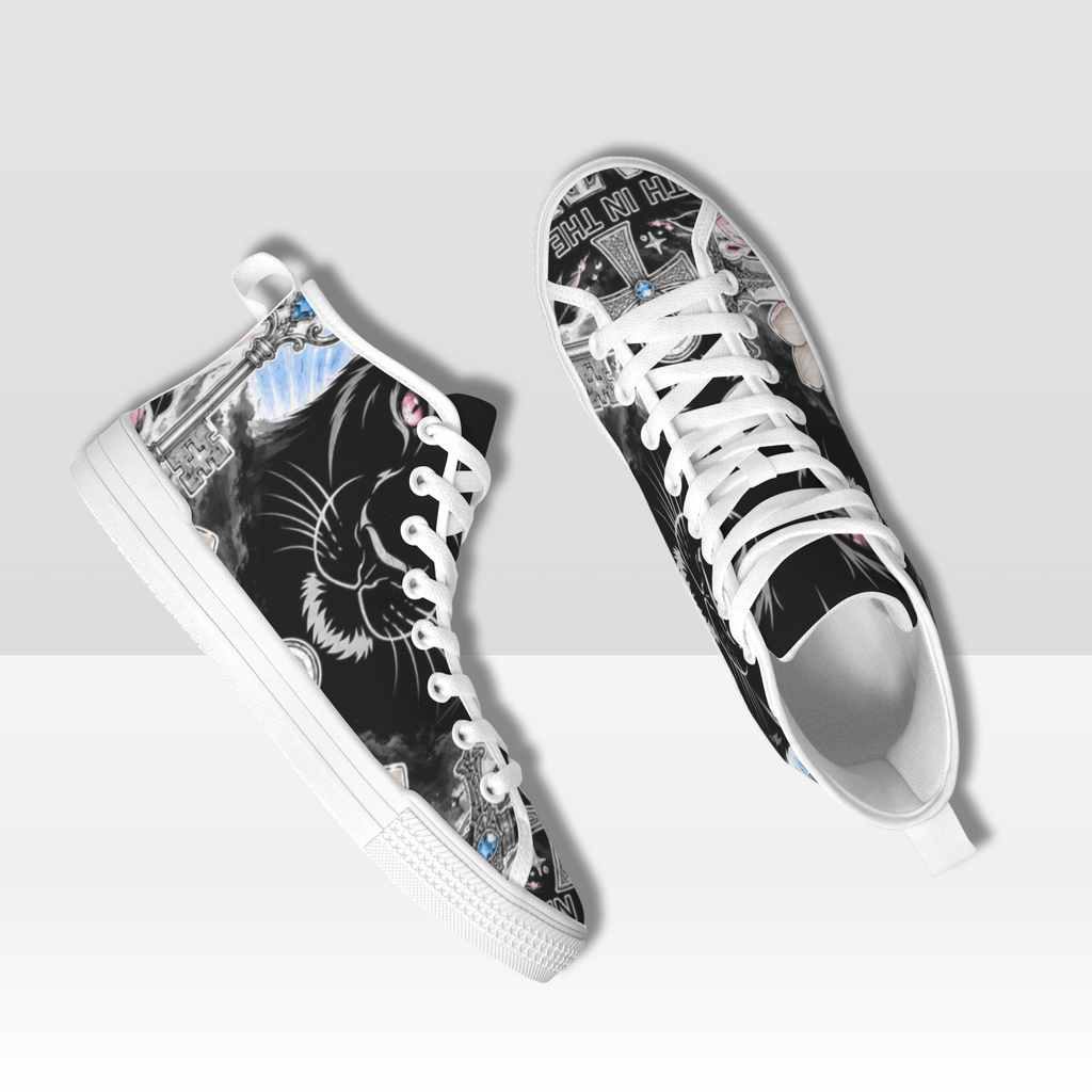 Custom High-Top Canvas Sneakers