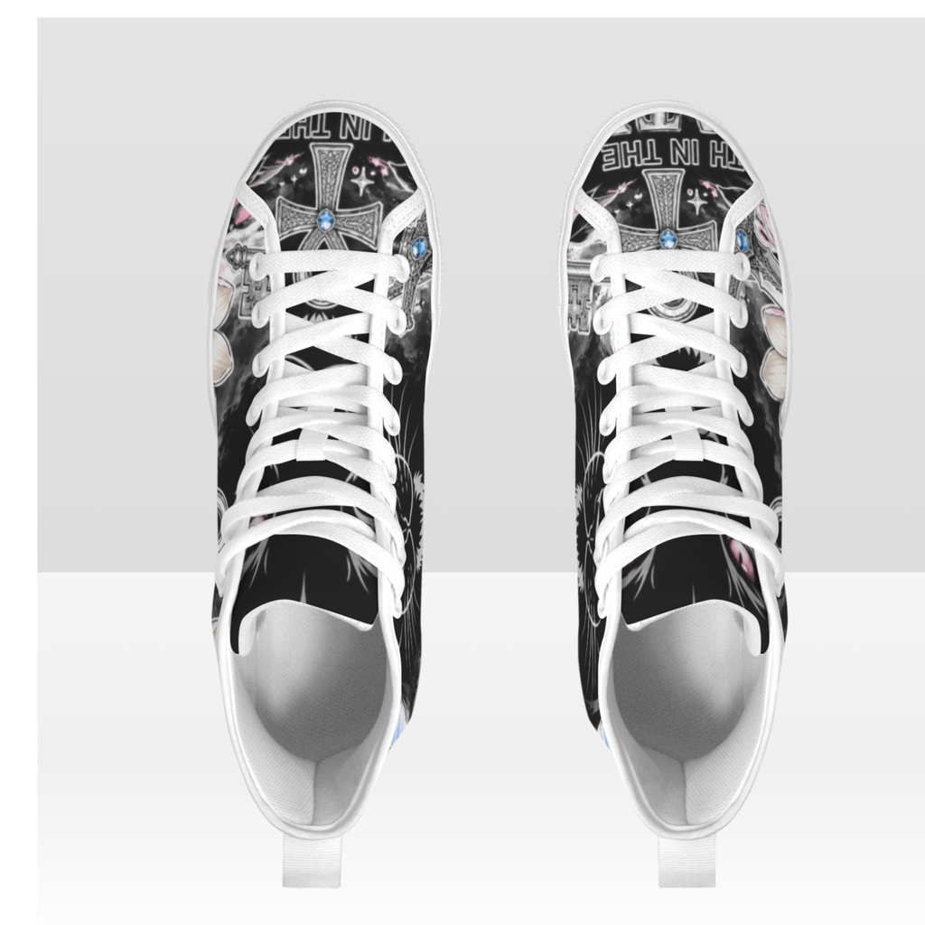 Custom High-Top Canvas Sneakers