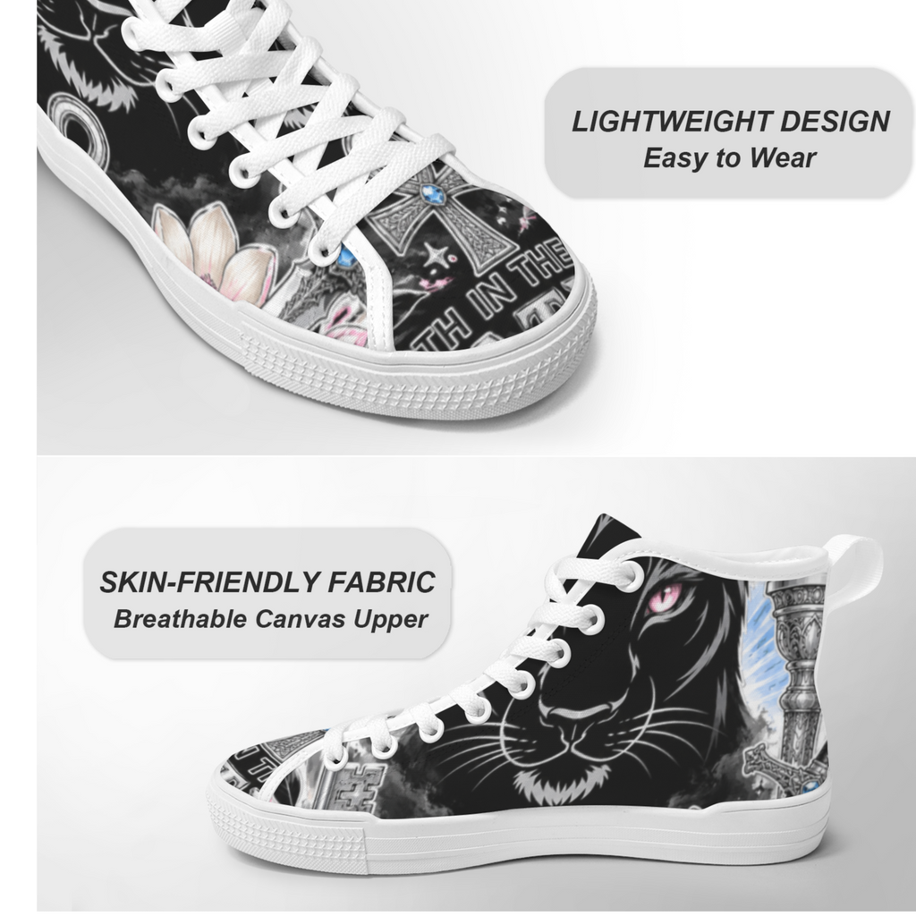 Custom High-Top Canvas Sneakers
