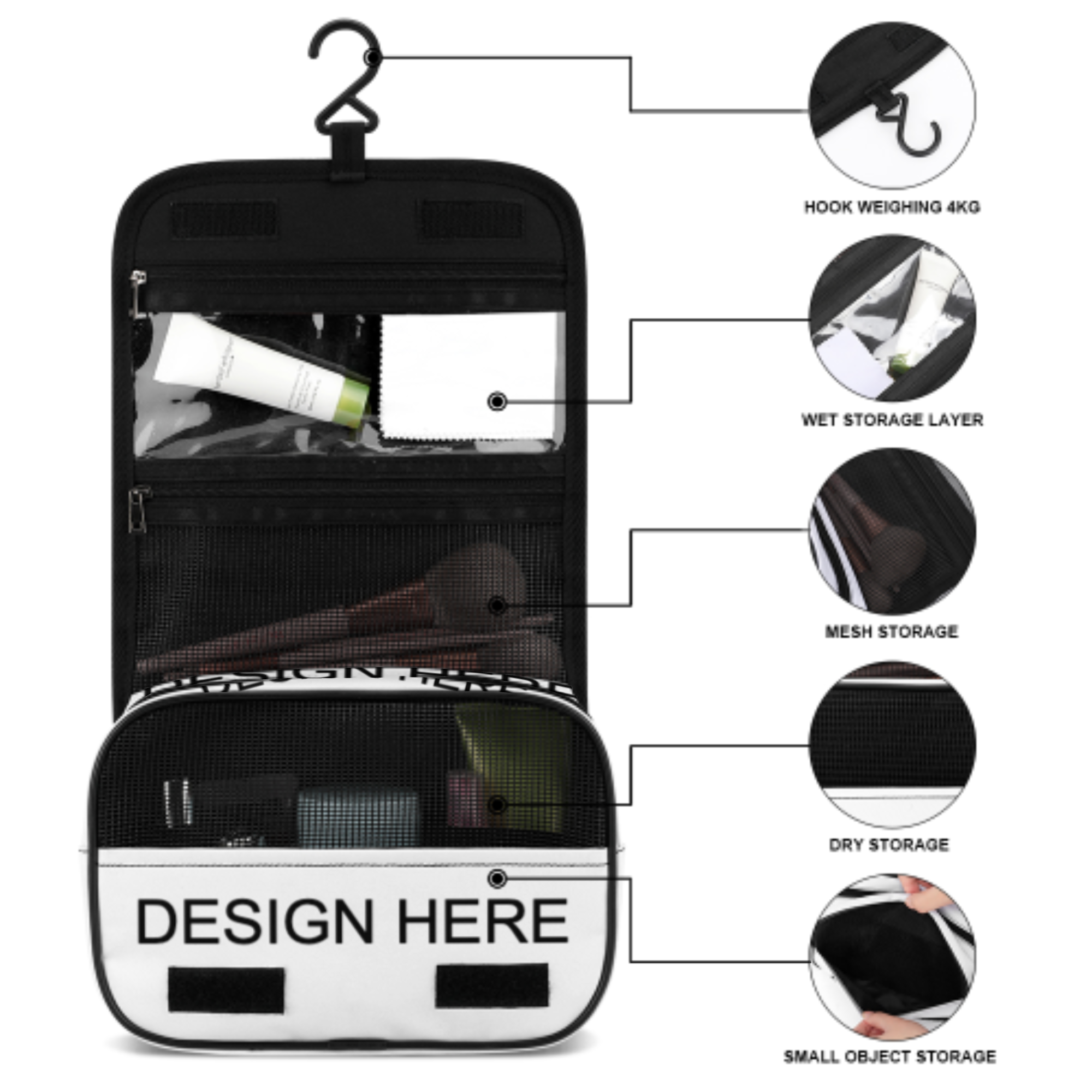 Custom Full-Print Toiletry Bag