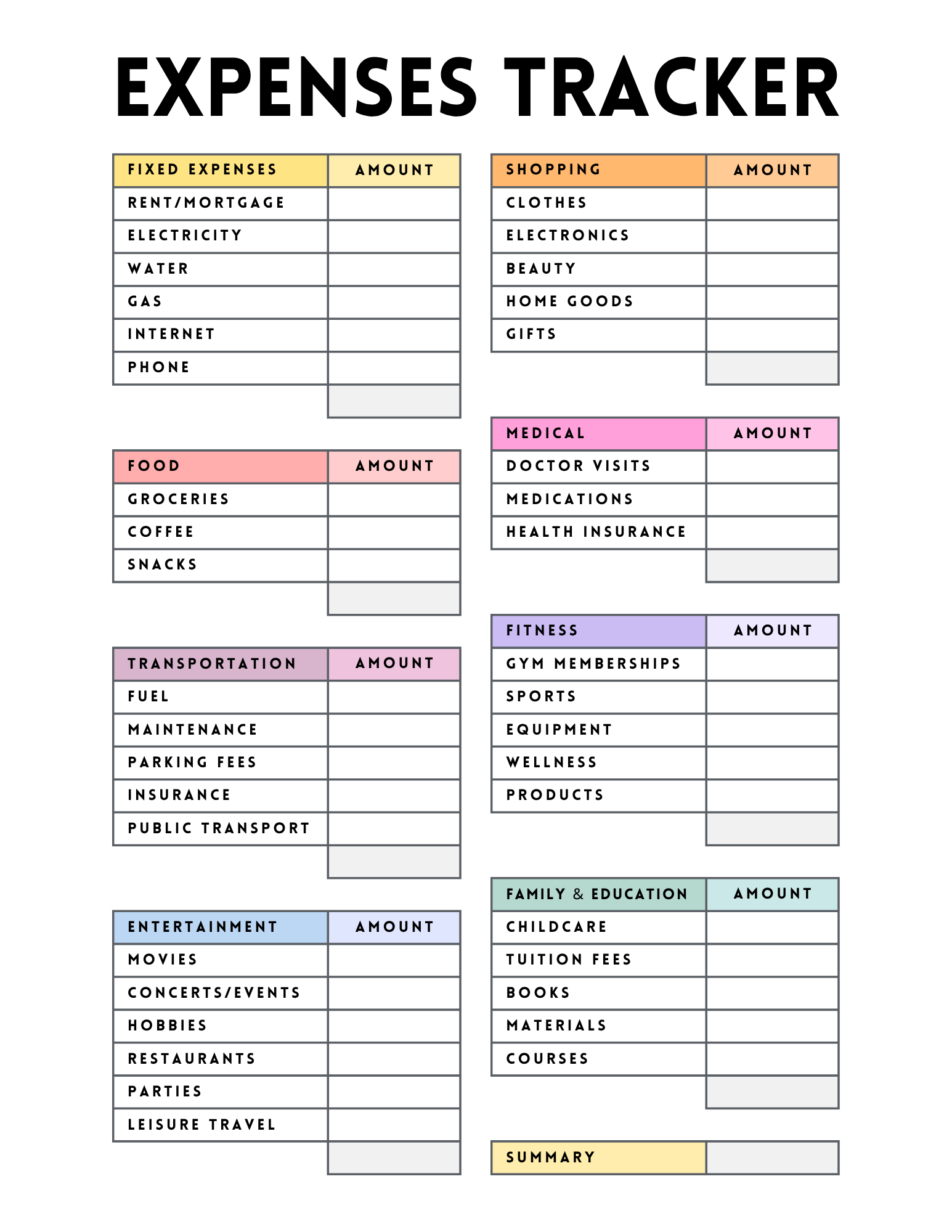 Expense Tracker-FREEBIE