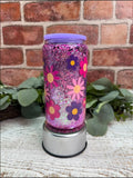 Purple Glittered Tumbler